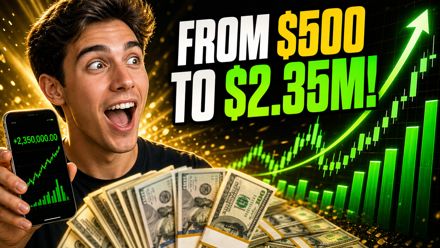 Thumbnail made with Picked Design for a finance channel: from $500 to $2.35 million